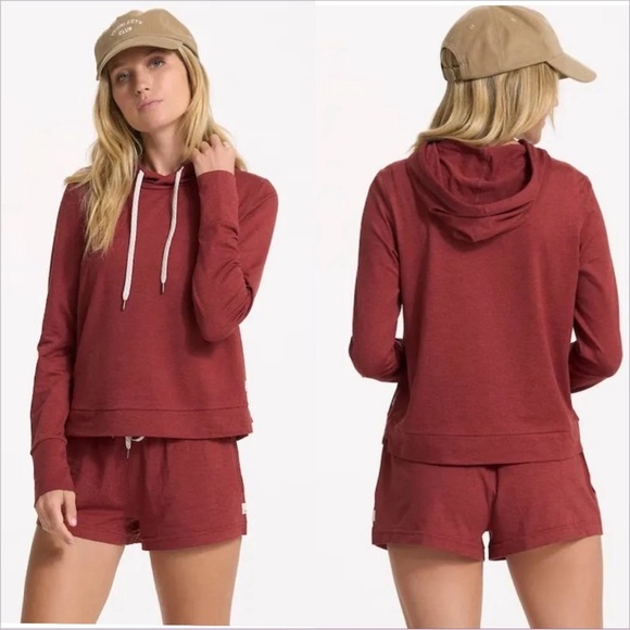 Vuori Tops - Vuori Halo Essential Hoodie Currant Heather SZ S